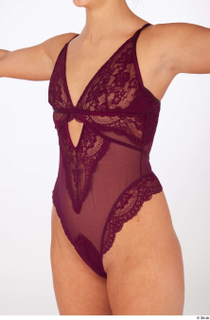 Suleika bordo lace bodysuit lingerie underwear upper body 0002.jpg